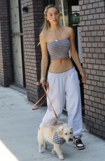 ALEXIS REN Out with Her Dog Angel in Los Angeles 07/10/2021