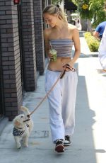 ALEXIS REN Out with Her Dog Angel in Los Angeles 07/10/2021