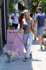 ALEXIS REN Out with Her Dog Angel in Los Angeles 07/10/2021