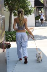 ALEXIS REN Out with Her Dog Angel in Los Angeles 07/10/2021