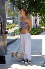 ALEXIS REN Out with Her Dog Angel in Los Angeles 07/10/2021