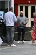 AMANDA HOLDEN Arrives at Breakfast Show in London 07/08/2021