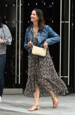 ANDREA MCLEAN Leaves Nobu Restaurant in London 07/16/2021