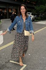ANDREA MCLEAN Leaves Nobu Restaurant in London 07/16/2021