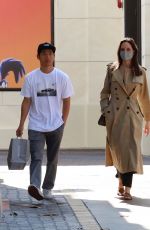 ANGELINA JOLIE Out Shopping with Zahara and Pax at Nordstrom in Los Angeles 07/13/2021