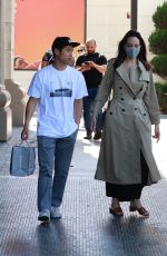 ANGELINA JOLIE Out Shopping with Zahara and Pax at Nordstrom in Los Angeles 07/13/2021