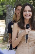 ANGELINA JOLIE Sponsor Women for Bees Project at Graduation Ceremony at Sainte-Baume in Mazaugues 07/21/2021