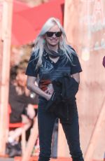 ANNA FARIS Out for Dinner at Tallula