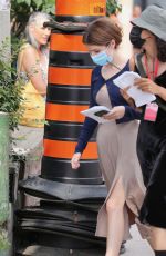 ANNA KENDRICK on the Set of Alice, Darling in Toronto 07/15/2021