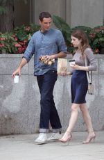 ANNA KENDRICK on the set of Alice, Darling in Toronto 07/19/2021