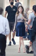ANNA KENDRICK on the set of Alice, Darling in Toronto 07/19/2021