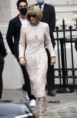 ANNA WINTOUR Arrives at Chanel Haute Couture Fall/Winter 21/22 Show in Paris 06/07/2021