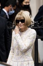 ANNA WINTOUR Arrives at Chanel Haute Couture Fall/Winter 21/22 Show in Paris 06/07/2021