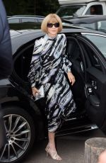 ANNA WINTOUR Arrives at Louis Vuitton Parfum Dinner at Foundation Louis Vuitton in Paris 07/05/2021