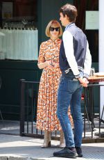 ANNA WINTOUR Leaves Sant Ambroeus Restaurant in New York 07/28/2021