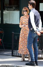 ANNA WINTOUR Leaves Sant Ambroeus Restaurant in New York 07/28/2021