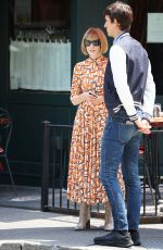 ANNA WINTOUR Leaves Sant Ambroeus Restaurant in New York 07/28/2021