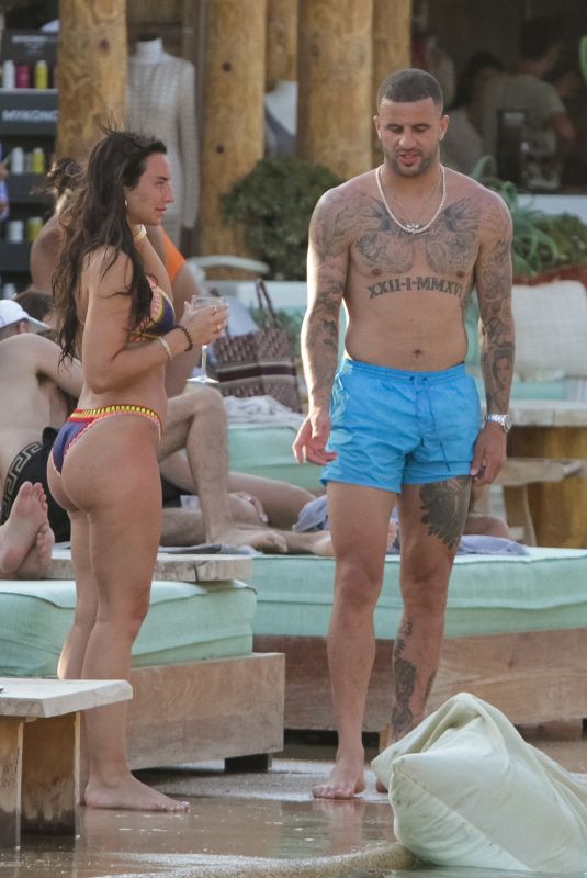 ANNIE KILNER and Kyle Walker at Mykonos 07/16/2021