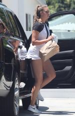 APRIL LOVE GEARY Arrives at a Tennis Class in Malibu 07/06/2021