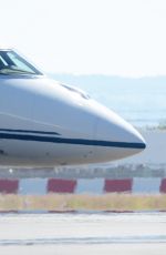 ERIKA JAYNE Boarding on a Private Jet in Los Angeles 07/01/2021