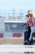 ERIKA JAYNE Boarding on a Private Jet in Los Angeles 07/01/2021