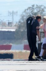 ERIKA JAYNE Boarding on a Private Jet in Los Angeles 07/01/2021