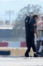 ERIKA JAYNE Boarding on a Private Jet in Los Angeles 07/01/2021