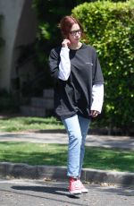 ASHLEY BENSON Show New Hair Out in West Hollywood 06/29/2021