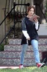 ASHLEY BENSON Show New Hair Out in West Hollywood 06/29/2021