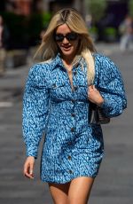 ASHLEY ROBERTS Arrives at Heart Radio in London 07/05/2021