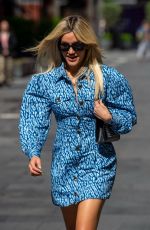 ASHLEY ROBERTS Arrives at Heart Radio in London 07/05/2021