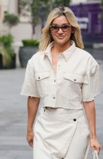 ASHLEY ROBERTS Arrives at Heart Radio in London 07/07/2021