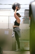ASHLEY TISDALE Workout at Rise Nation Gym in West Hollywood 07/13/2021