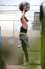 ASHLEY TISDALE Workout at Rise Nation Gym in West Hollywood 07/13/2021