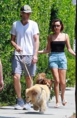 AUBREY PLAZA and Jeff Baena Out with Their Dogs in Los Feliz 07/25/2021