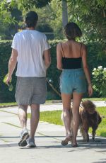 AUBREY PLAZA and Jeff Baena Out with Their Dogs in Los Feliz 07/25/2021