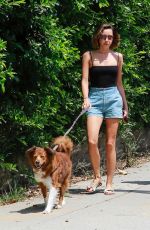 AUBREY PLAZA and Jeff Baena Out with Their Dogs in Los Feliz 07/25/2021