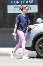 AUBREY PLAZA Leaves a Gym in Los Angeles 07/12/2021