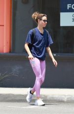 AUBREY PLAZA Leaves a Gym in Los Angeles 07/12/2021