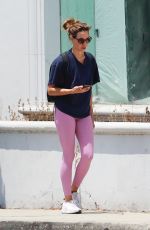 AUBREY PLAZA Leaves a Gym in Los Angeles 07/12/2021