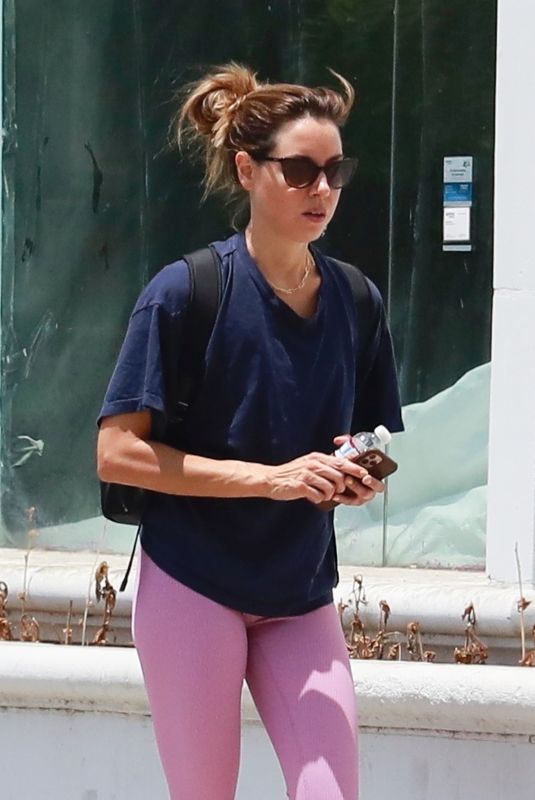 AUBREY PLAZA Leaves a Gym in Los Angeles 07/12/2021