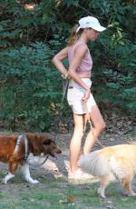 AUBREY PLAZA Out Hiking with Her Dogs in Los Feliz 07/09/2021