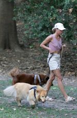 AUBREY PLAZA Out Hiking with Her Dogs in Los Feliz 07/09/2021
