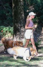 AUBREY PLAZA Out Hiking with Her Dogs in Los Feliz 07/09/2021