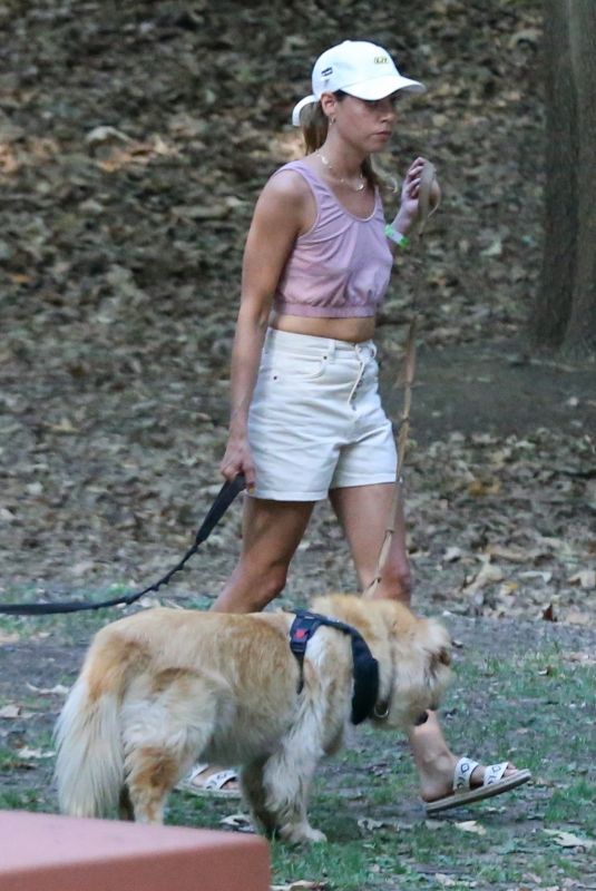 AUBREY PLAZA Out Hiking with Her Dogs in Los Feliz 07/09/2021