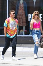 AVA PHILLIPPE on a Lunch Date with Her Boyfriend in Los Angeles 07/27/2021