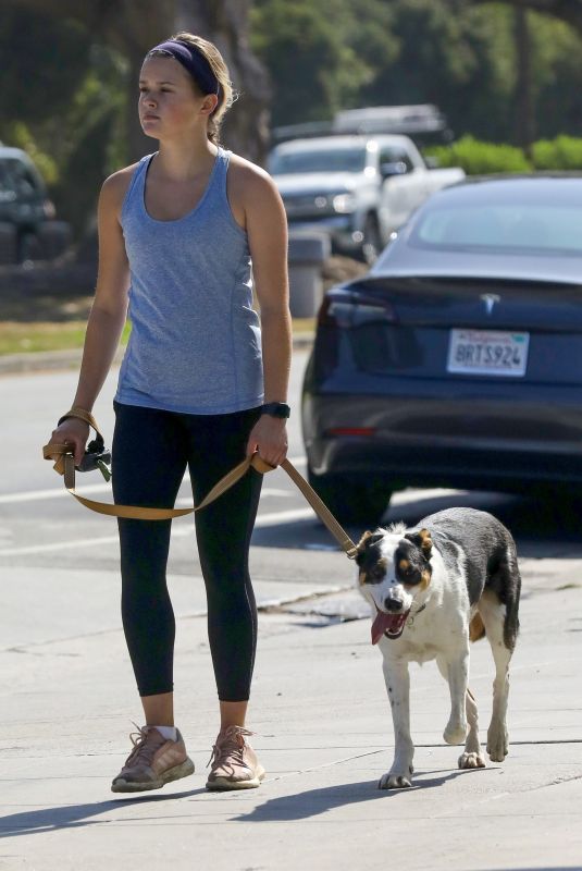 AVA PHILLIPPE Out with Her Dog in Brentwood 07/21/2021