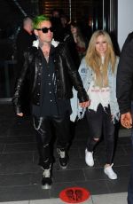 AVRIL LAVIGNE and Mod Sun at BOA Steakhouse in West Hollywood 07/08/2021