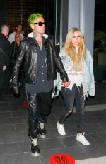 AVRIL LAVIGNE and Mod Sun at BOA Steakhouse in West Hollywood 07/08/2021