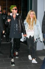 AVRIL LAVIGNE and Mod Sun at BOA Steakhouse in West Hollywood 07/08/2021